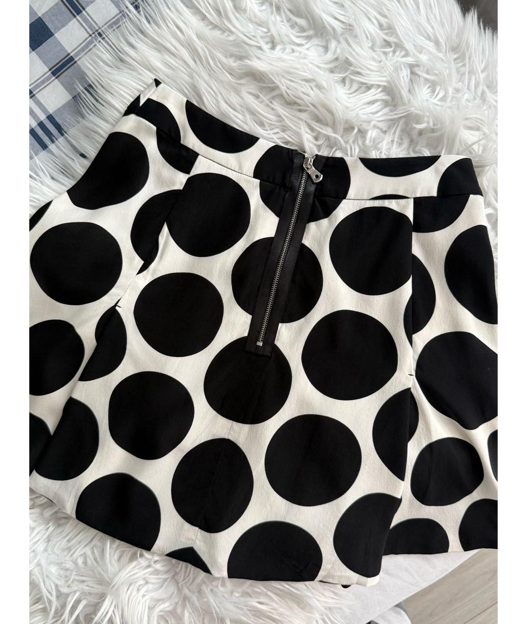 DOLCE&GABBANA Черная шелковая юбка мини, фото 7