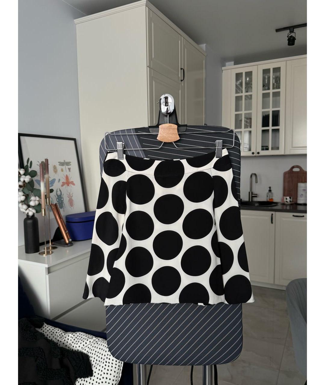 DOLCE&GABBANA Черная шелковая юбка мини, фото 9