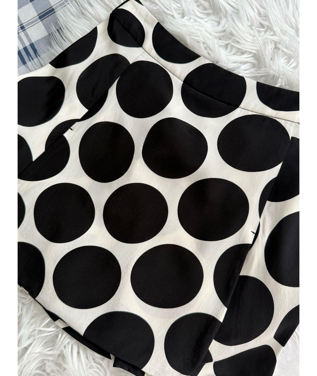 DOLCE&GABBANA Черная шелковая юбка мини, фото 5