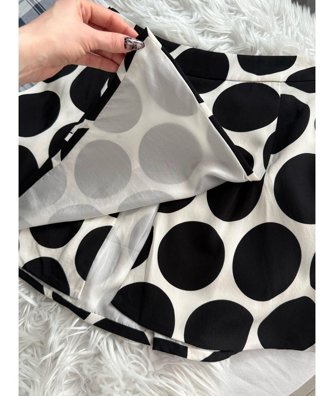 DOLCE&GABBANA Черная шелковая юбка мини, фото 6