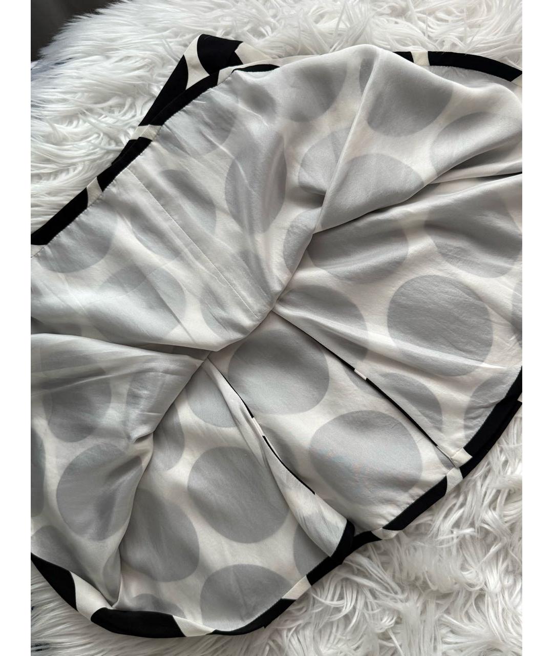 DOLCE&GABBANA Черная шелковая юбка мини, фото 8