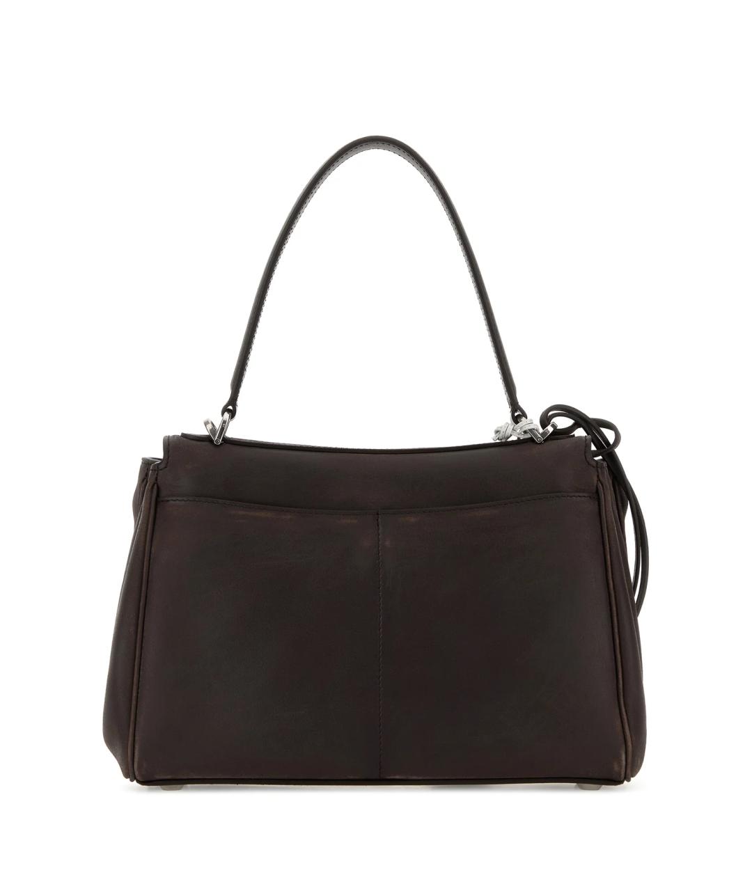 BALENCIAGA Коричневая кожаная сумка через плечо, фото 3