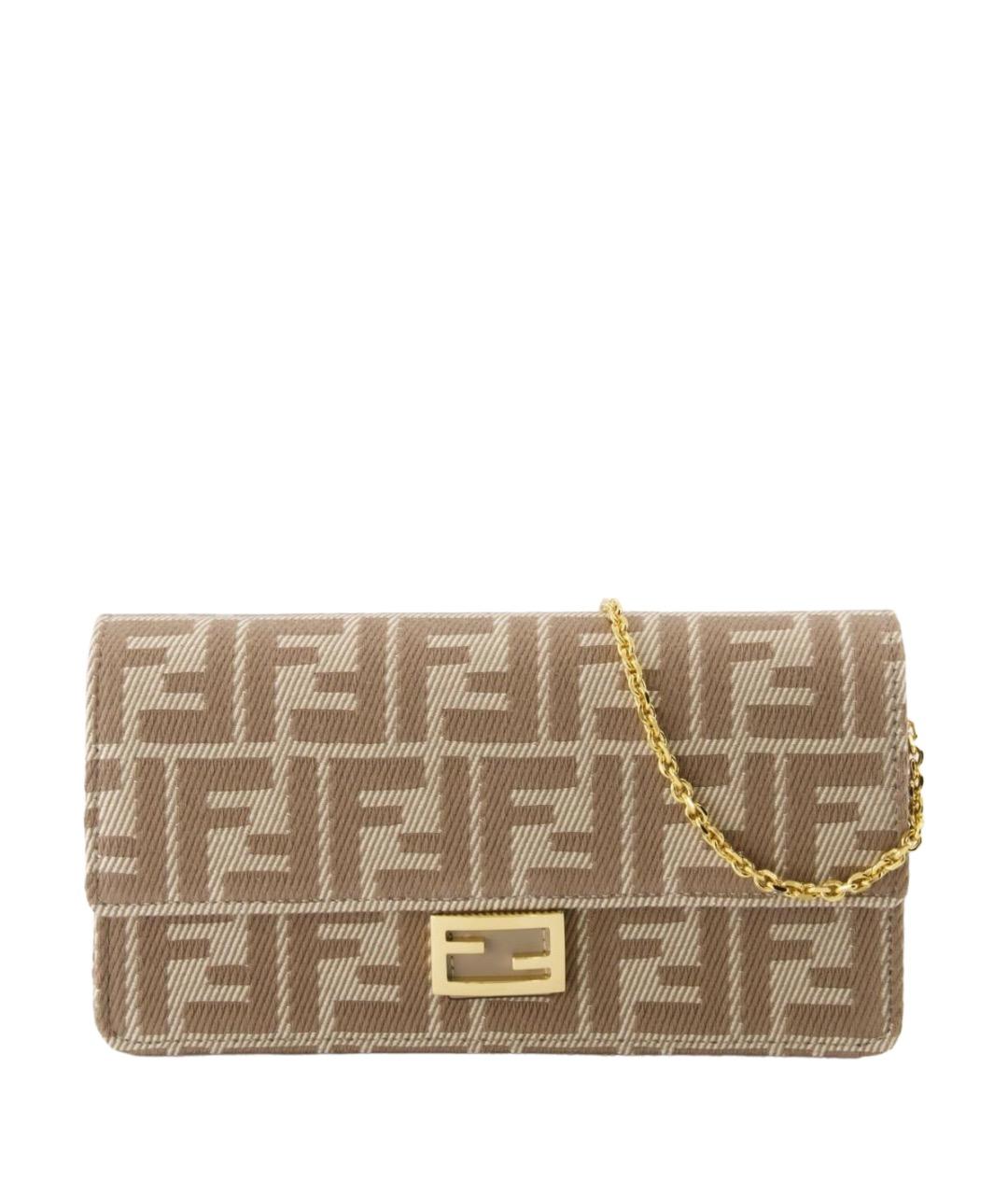 FENDI Бежевая сумка через плечо, фото 1