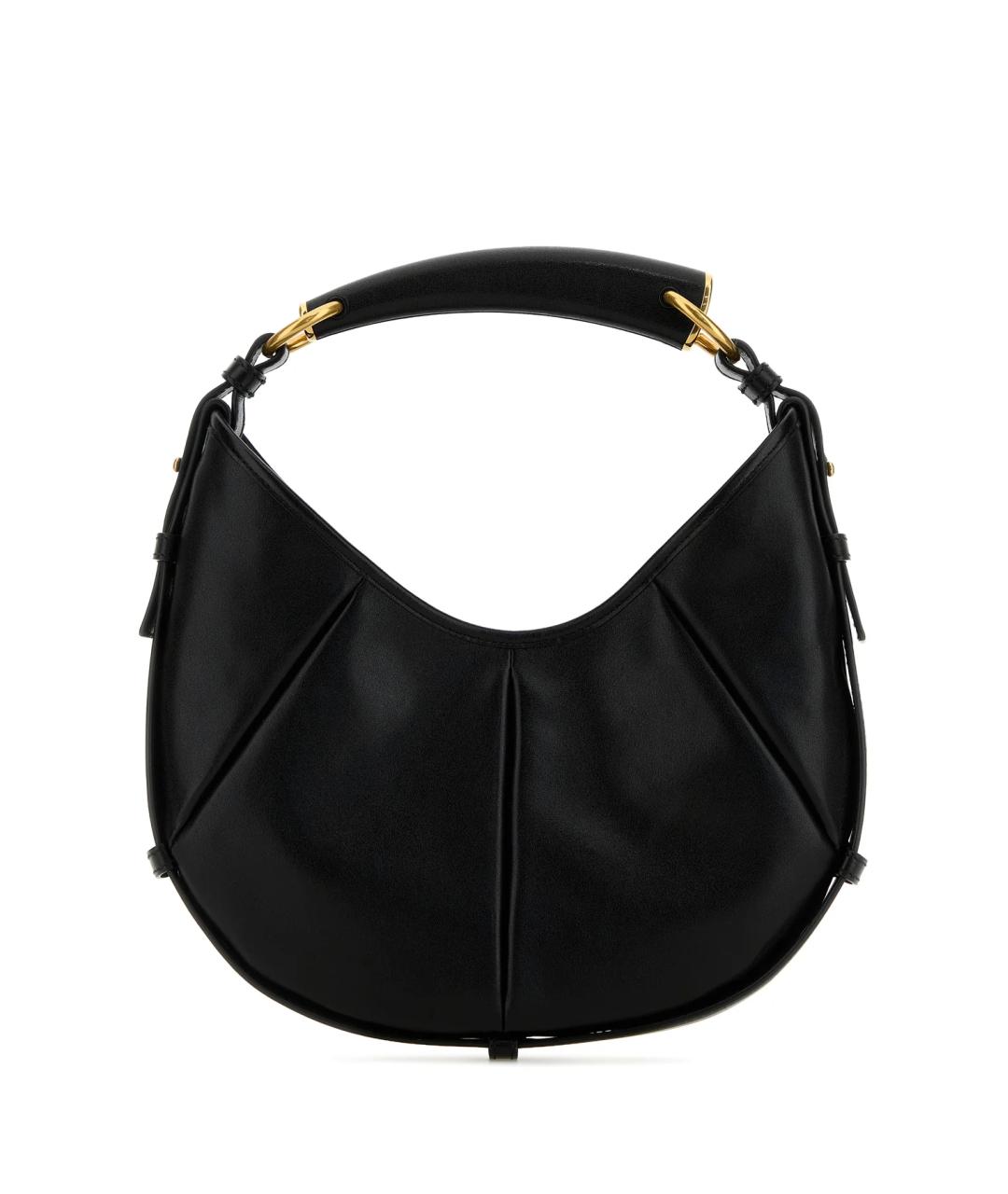 SAINT LAURENT Черная кожаная сумка через плечо, фото 3