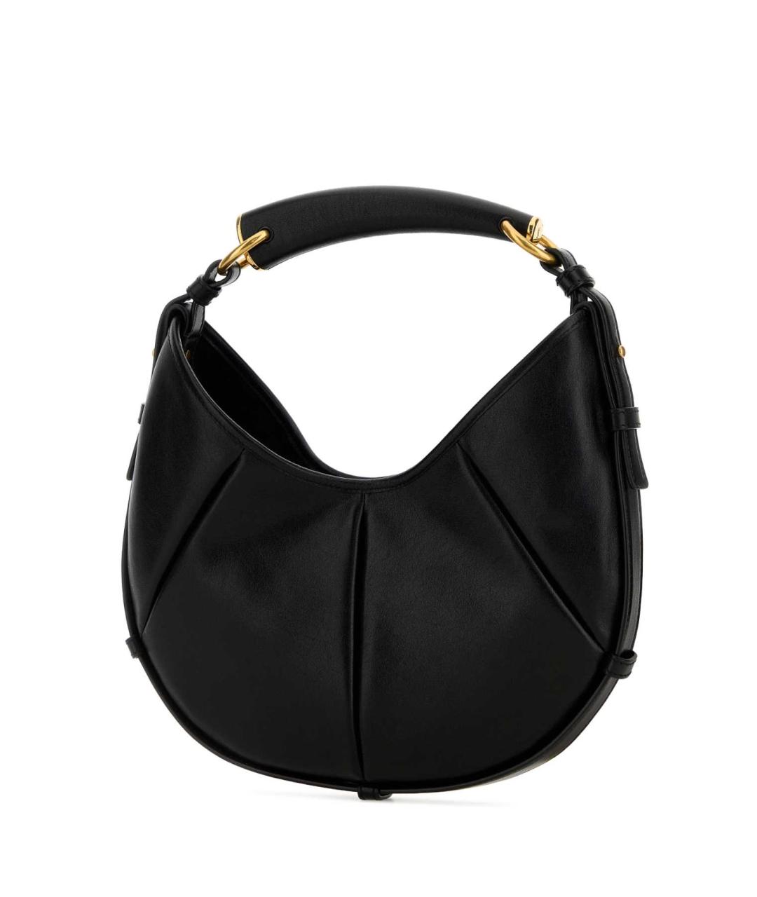 SAINT LAURENT Черная кожаная сумка через плечо, фото 2