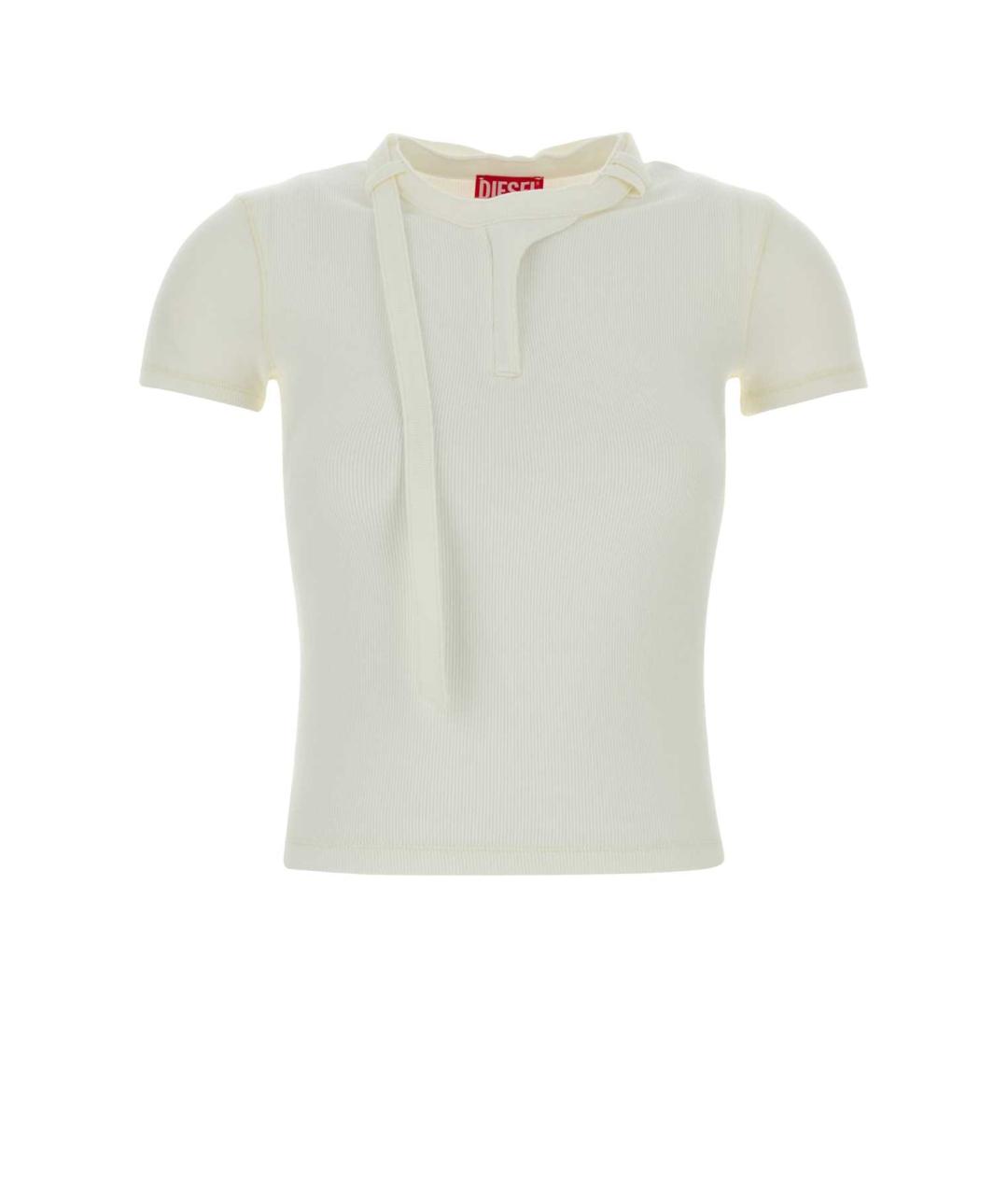 DIESEL Белая хлопковая футболка, фото 1