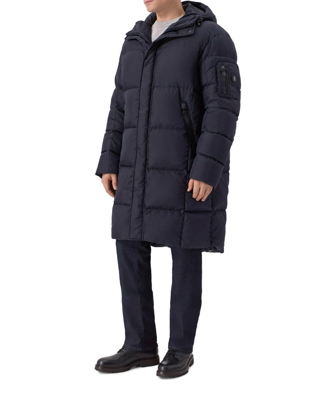 BOGNER Темно-синий полиамидовый пуховик, фото 2