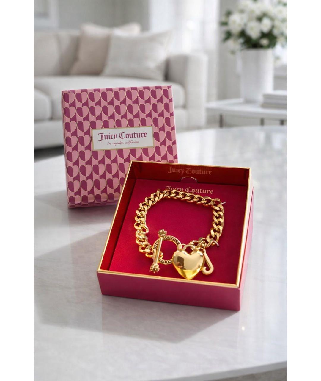 JUICY COUTURE Золотой металлический браслет, фото 2