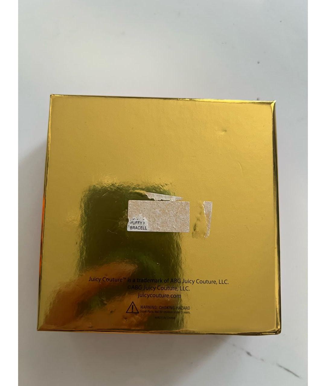 JUICY COUTURE Золотой металлический браслет, фото 6