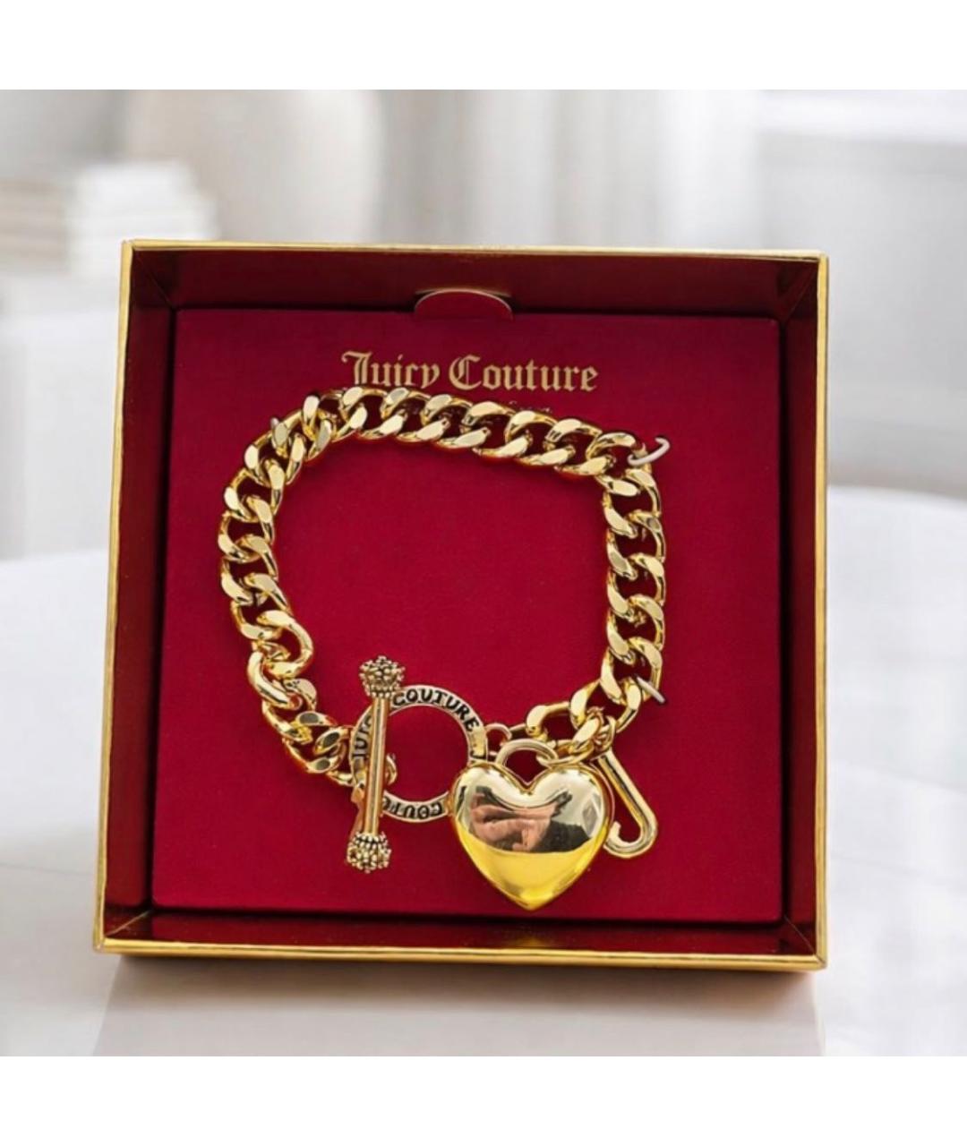 JUICY COUTURE Золотой металлический браслет, фото 7