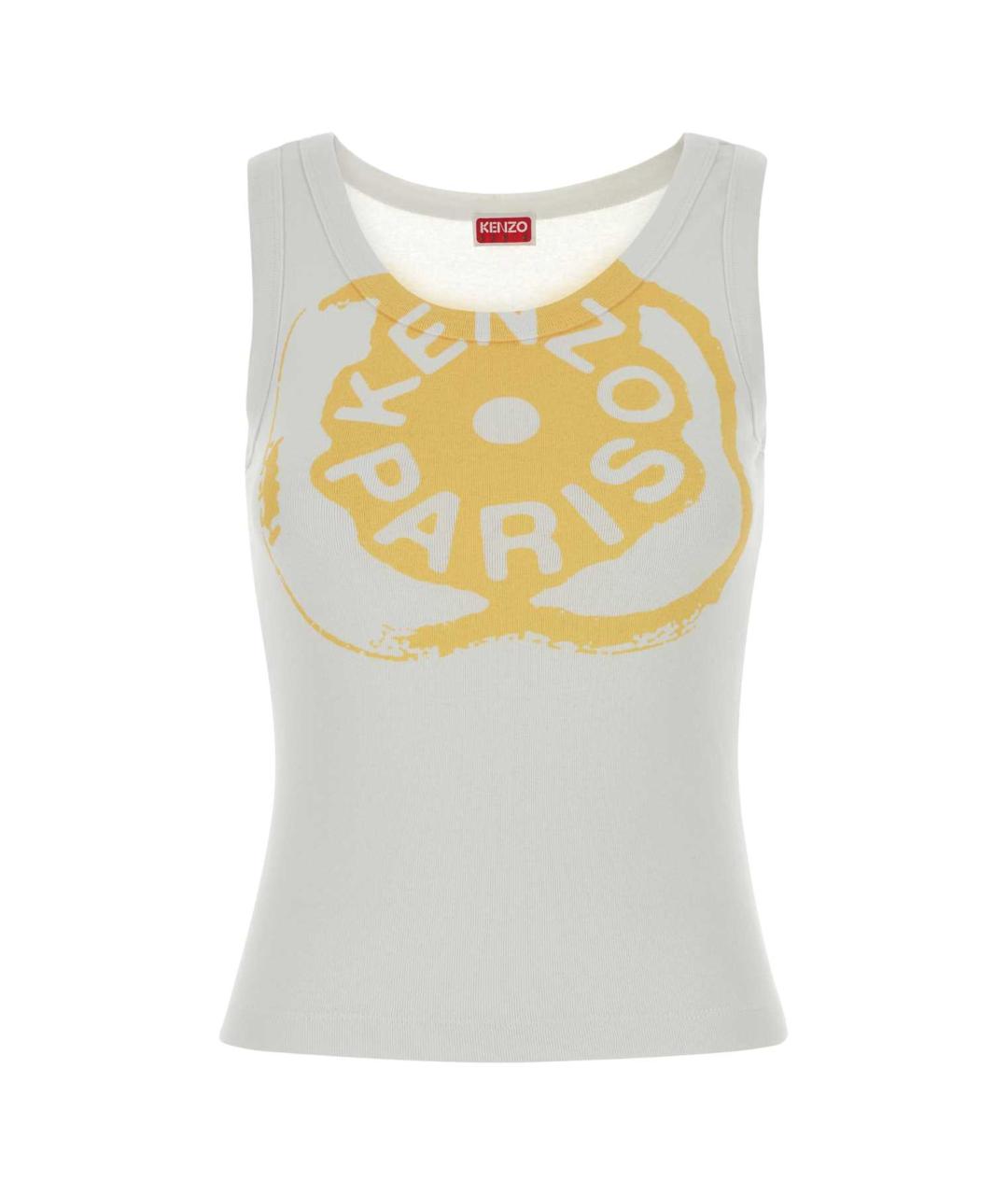 KENZO Белая хлопковая майка, фото 1