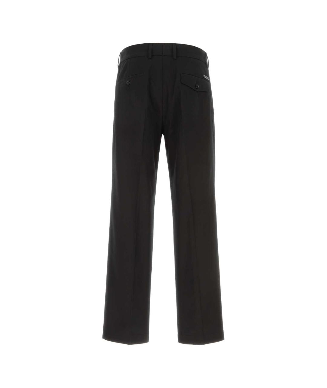 DOLCE&GABBANA Черные хлопковые повседневные брюки, фото 2