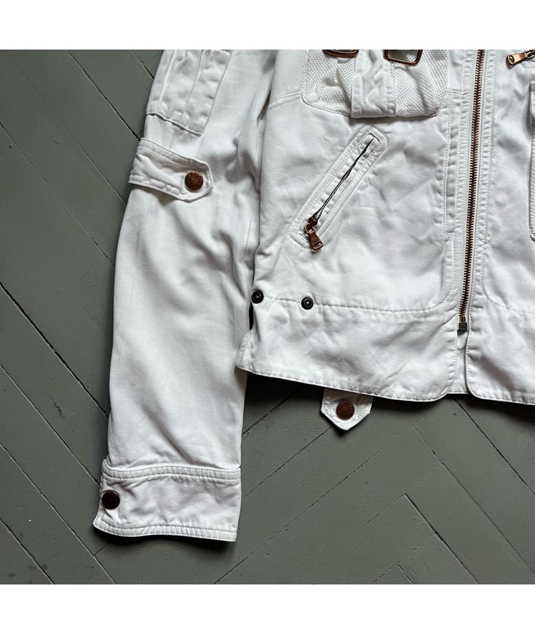 DOLCE&GABBANA Белая хлопковая куртка, фото 6