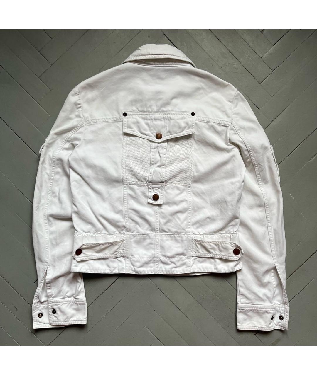DOLCE&GABBANA Белая хлопковая куртка, фото 2