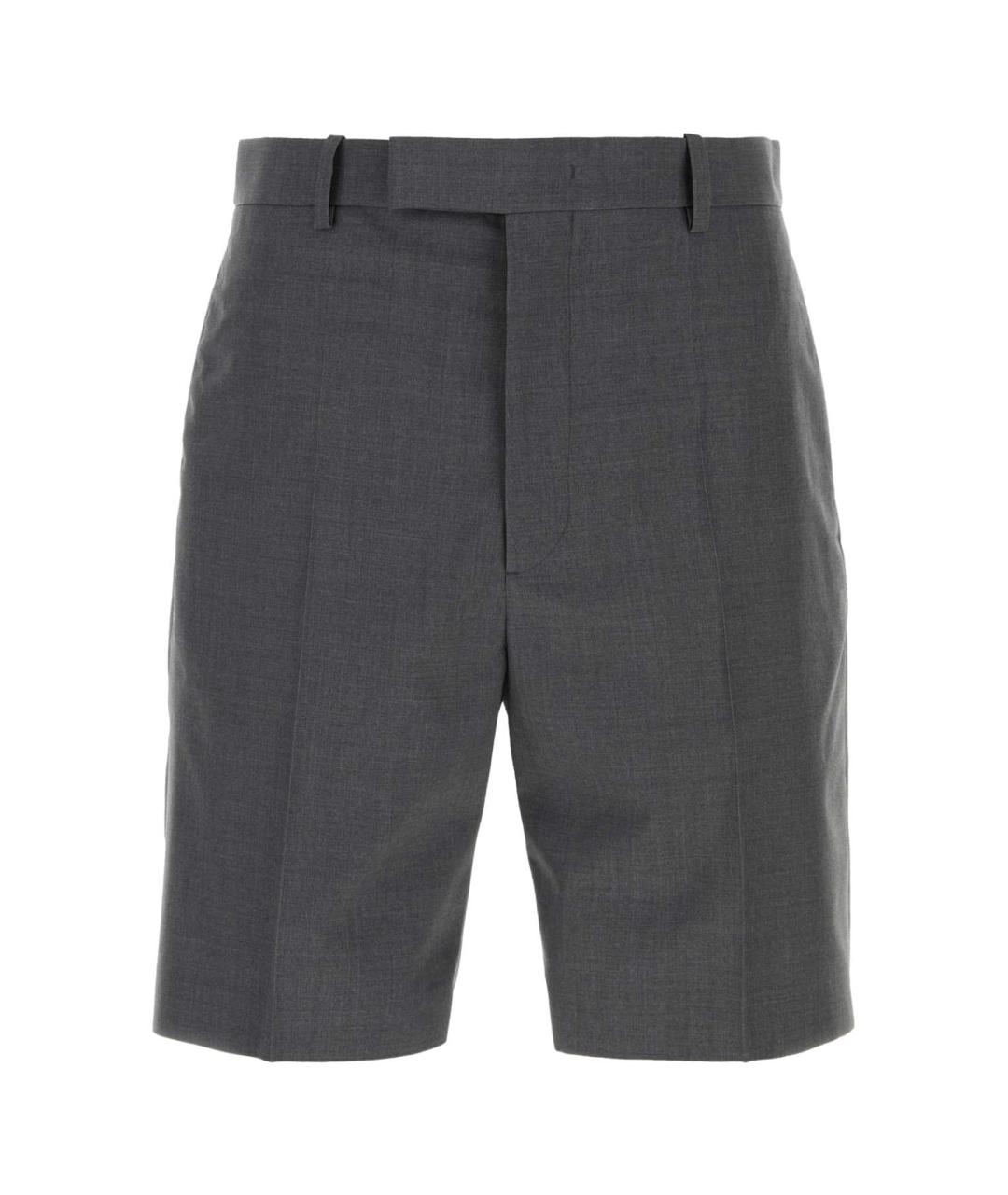 JIL SANDER Серые шерстяные шорты, фото 1