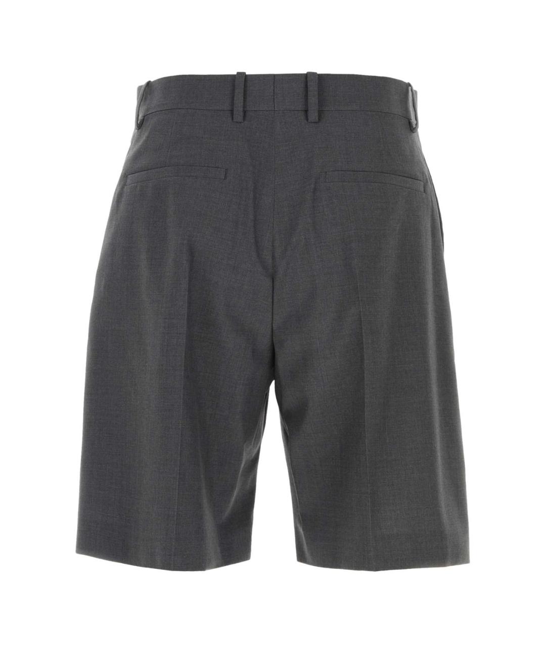 JIL SANDER Серые шерстяные шорты, фото 2