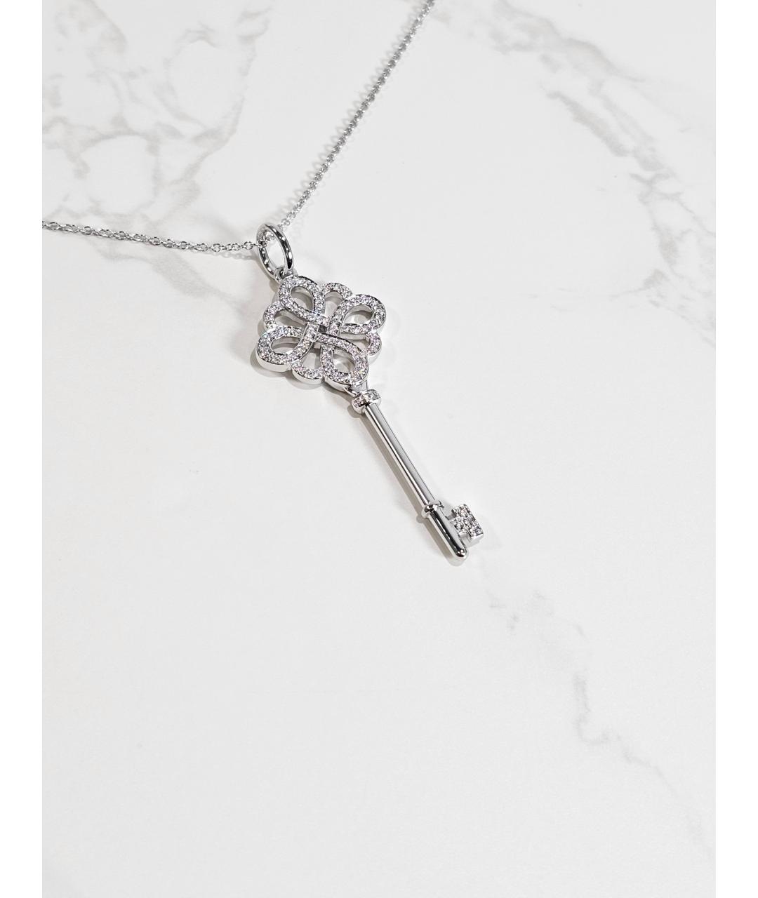 TIFFANY&CO Серебряное колье из белого золота, фото 2