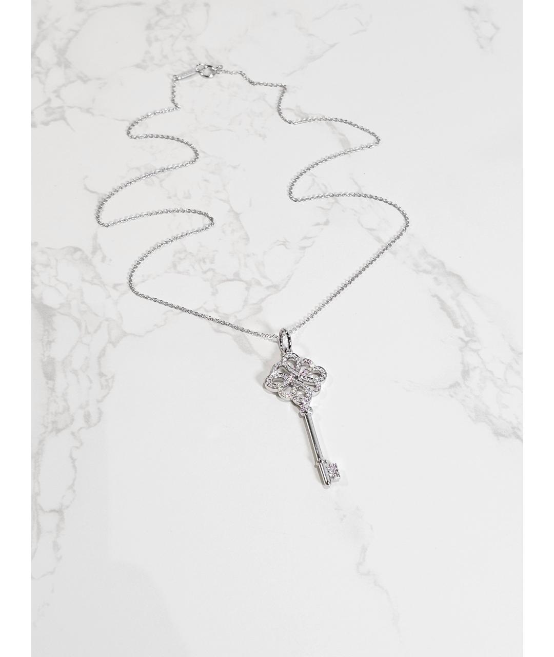 TIFFANY&CO Серебряное колье из белого золота, фото 3