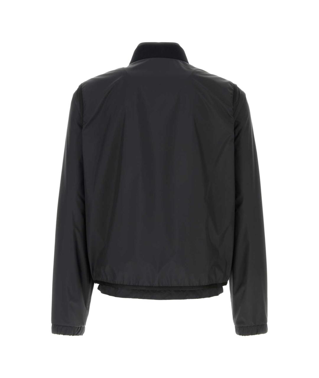 MONCLER Черная полиэстеровая куртка, фото 2