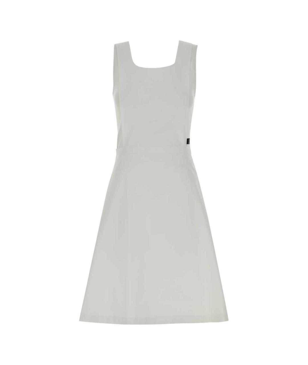 MIU MIU Белое хлопковое повседневное платье, фото 1