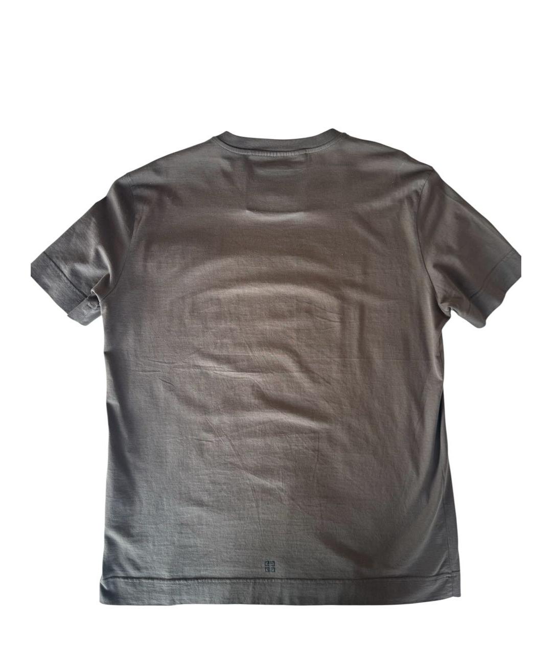 GIVENCHY Антрацитовая хлопковая футболка, фото 2