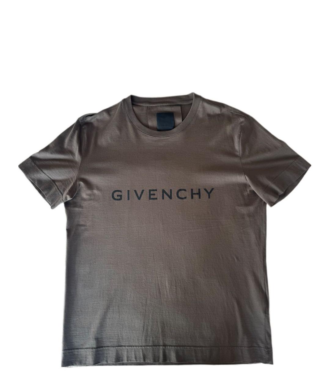 GIVENCHY Антрацитовая хлопковая футболка, фото 5