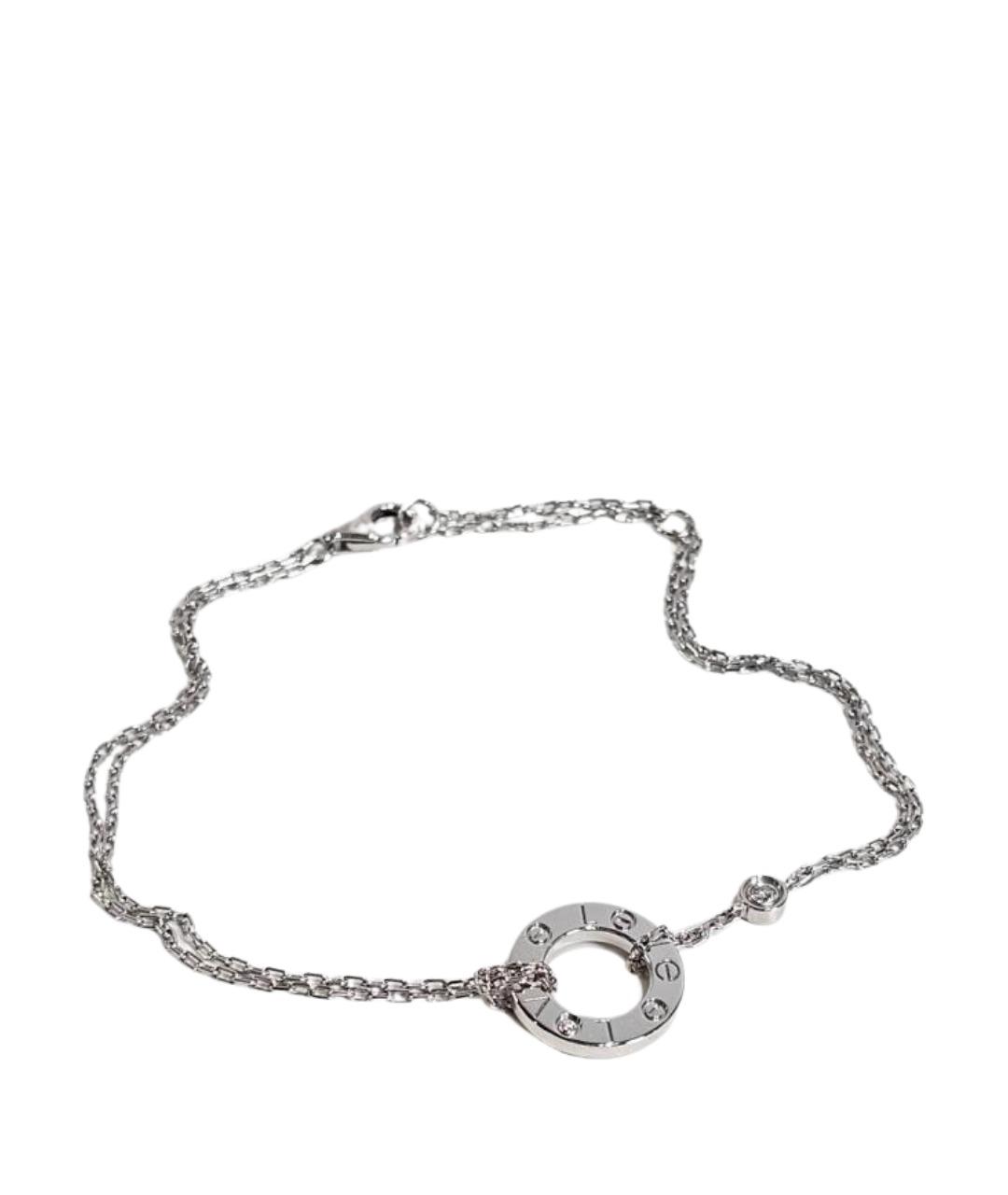 CARTIER Серебрянный браслет из белого золота, фото 1