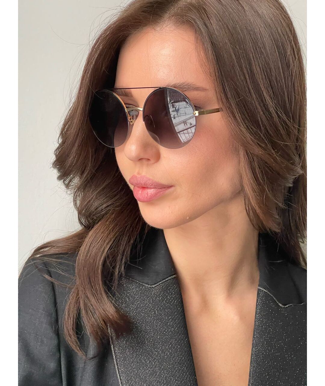 DOLCE&GABBANA Коричневые солнцезащитные очки, фото 8
