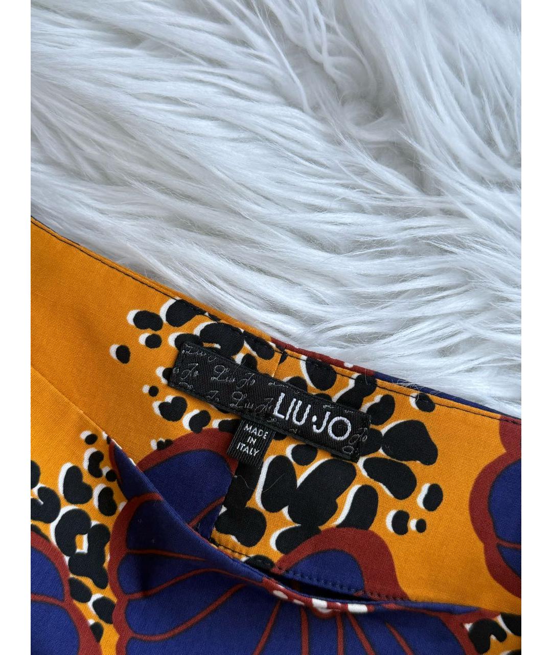 LIU JO Мульти хлопковая юбка миди, фото 4