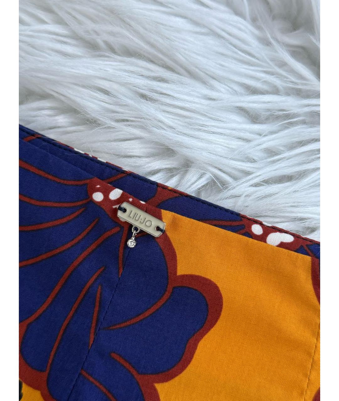 LIU JO Мульти хлопковая юбка миди, фото 7