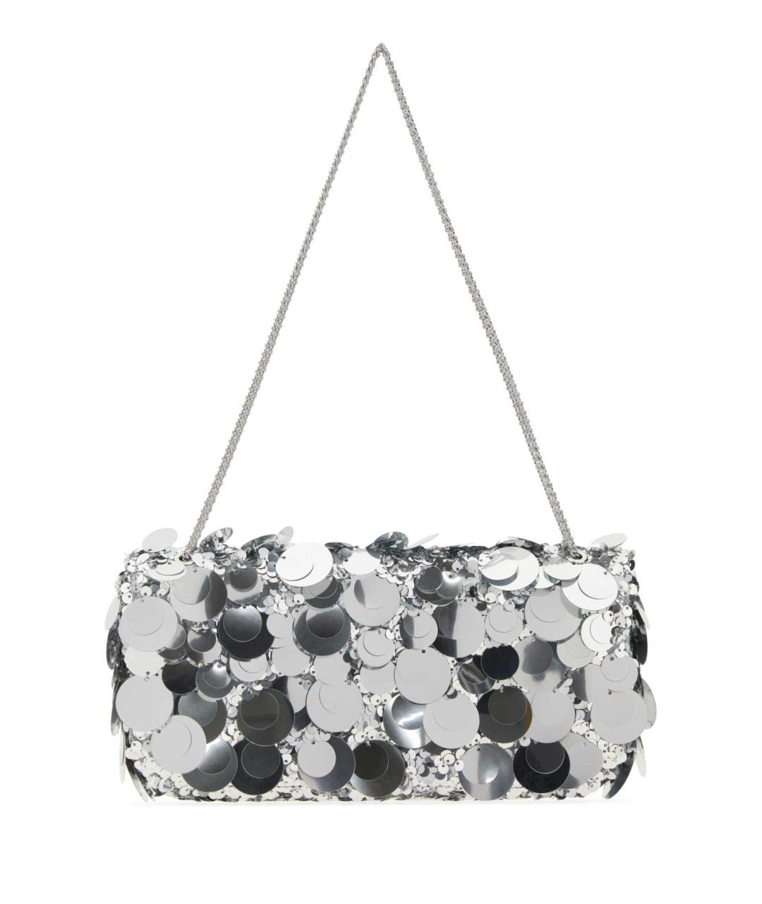 PACO RABANNE Серебряная сумка с короткими ручками, фото 1