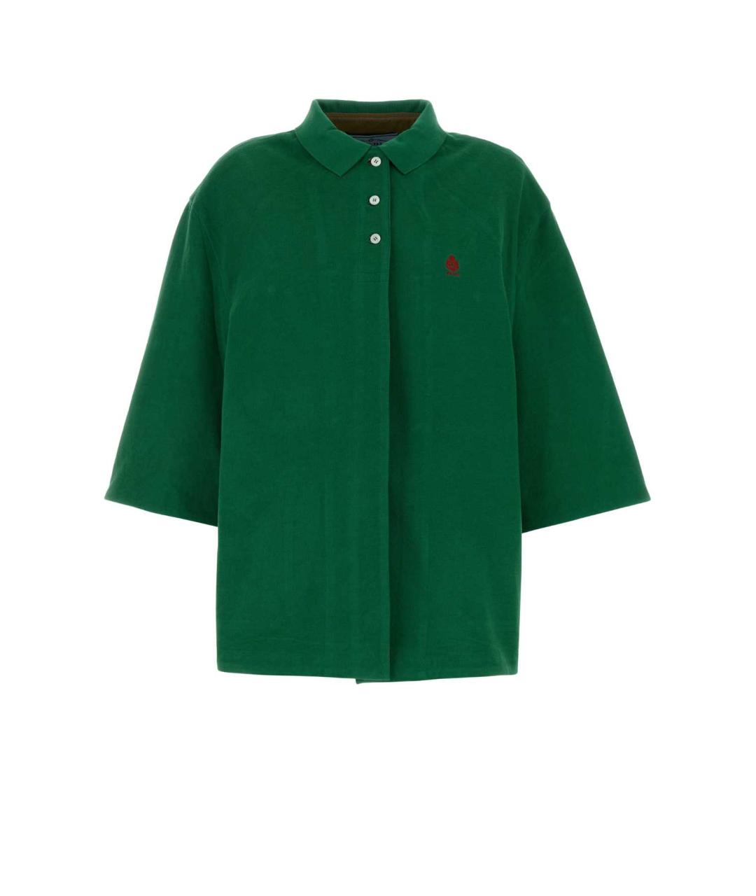 PRADA Зеленый хлопковый жакет/пиджак, фото 1