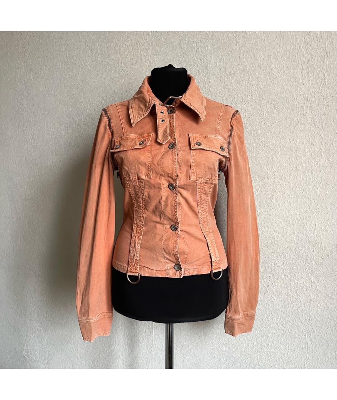 DOLCE&GABBANA Коралловая хлопковая куртка, фото 5