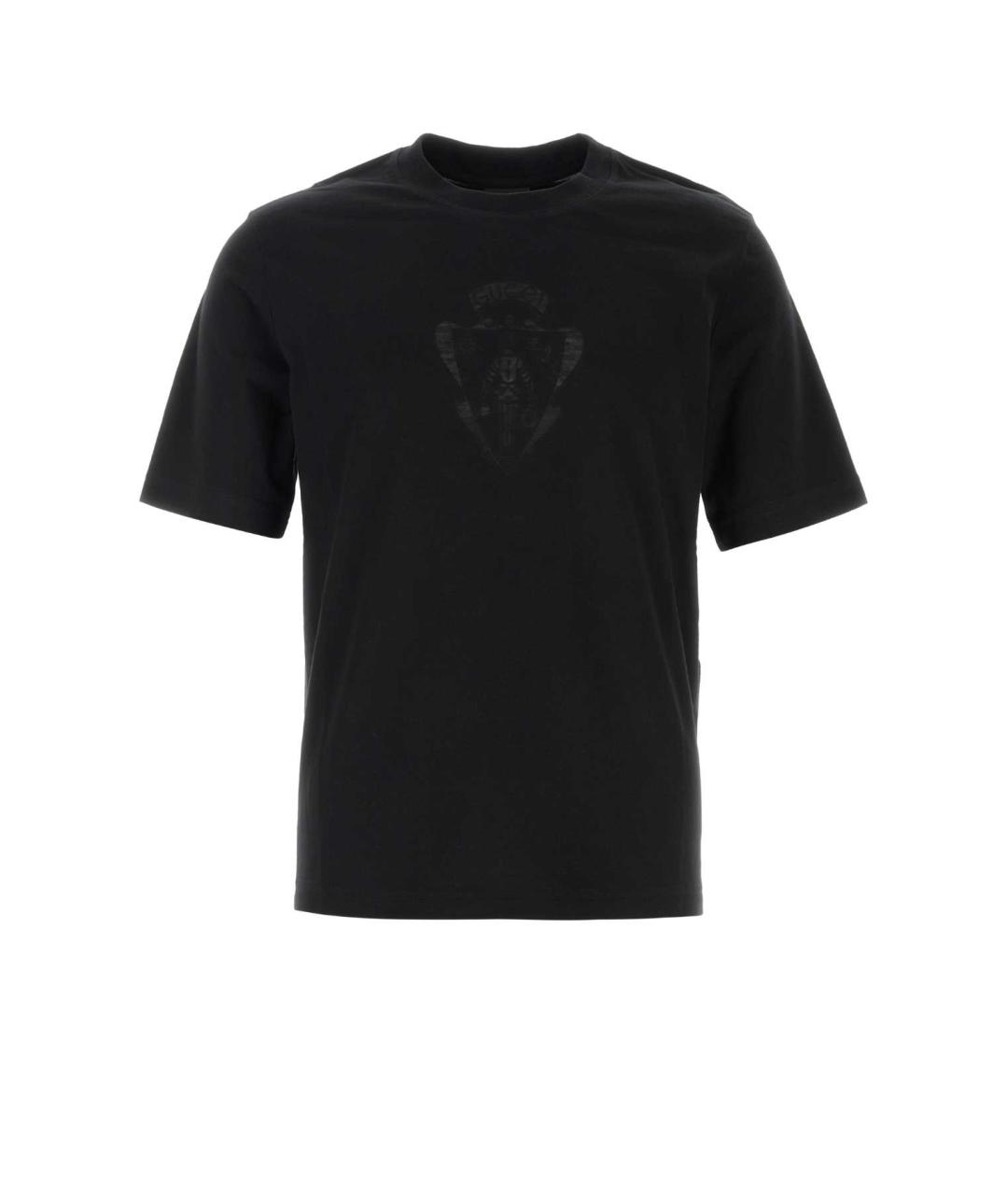 GUCCI Черная хлопковая футболка, фото 1