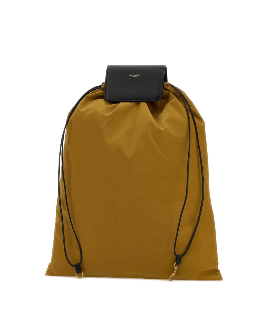 SAINT LAURENT Бежевая тканевая сумка на плечо, фото 2