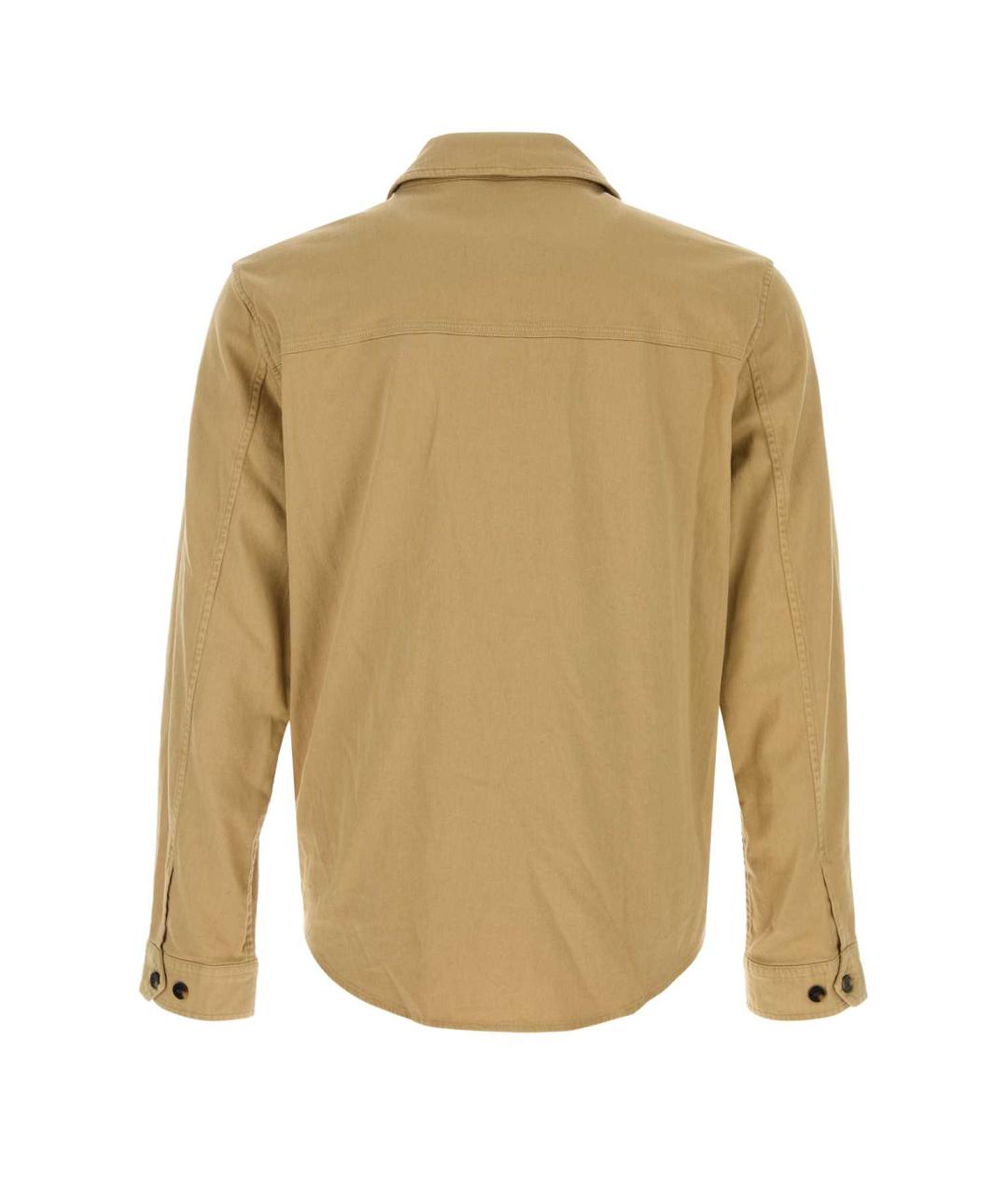 WOOLRICH Бежевая хлопковая кэжуал рубашка, фото 2