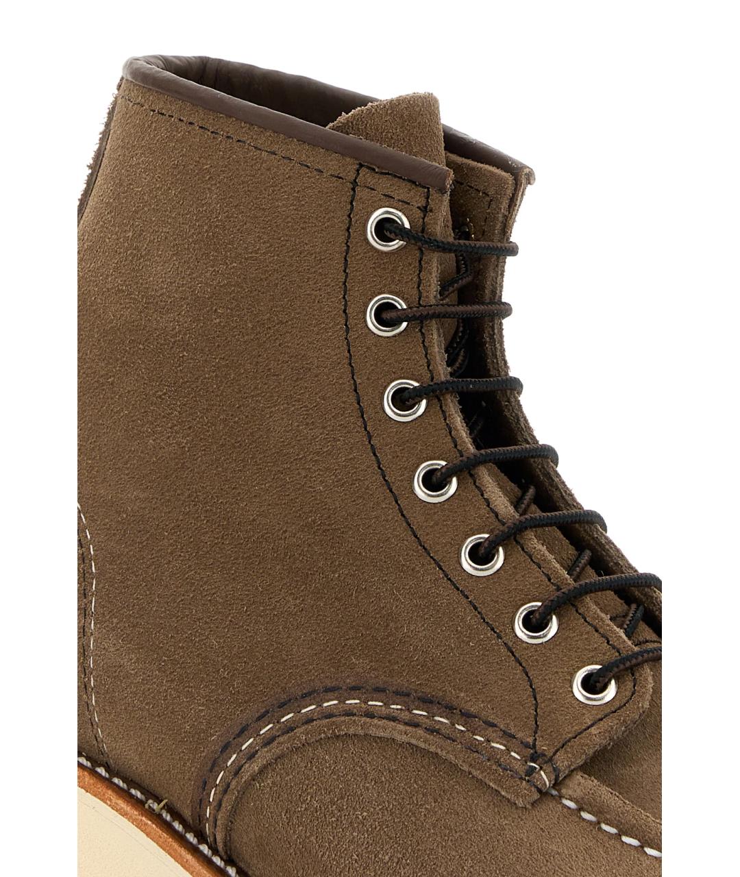 RED WING Коричневые кожаные высокие ботинки, фото 3