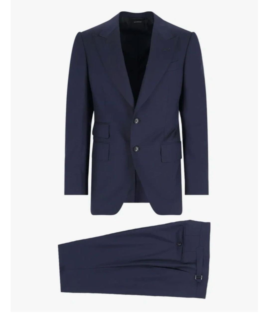 TOM FORD Темно-синий классический костюм, фото 8