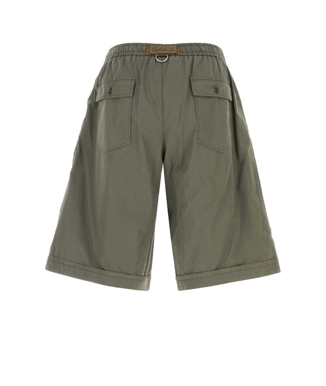 DOLCE&GABBANA Зеленые хлопковые шорты, фото 2