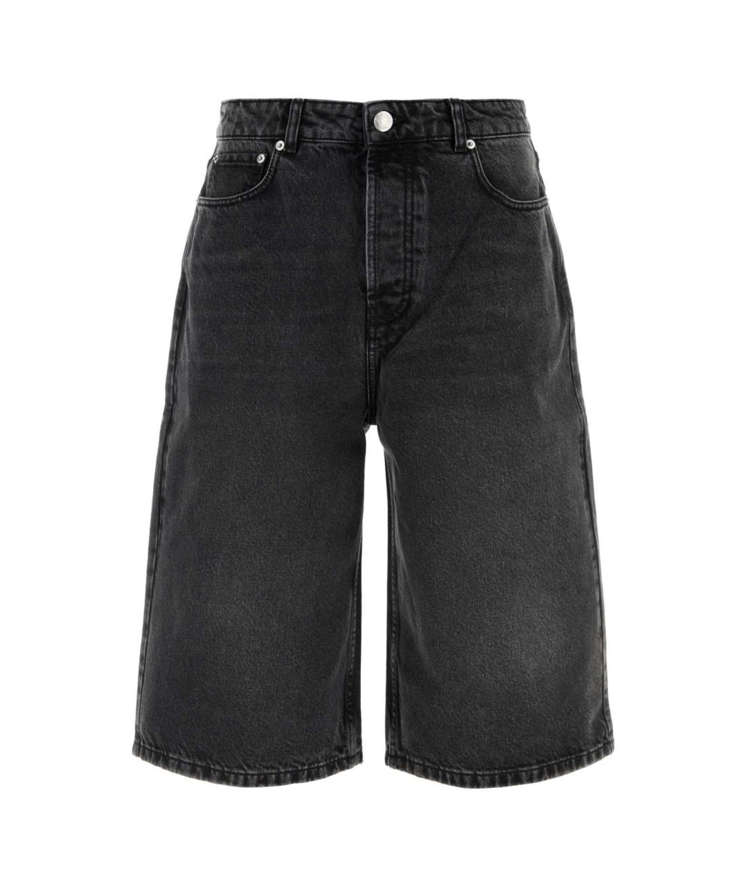 Ami Paris Черные хлопковые шорты, фото 1