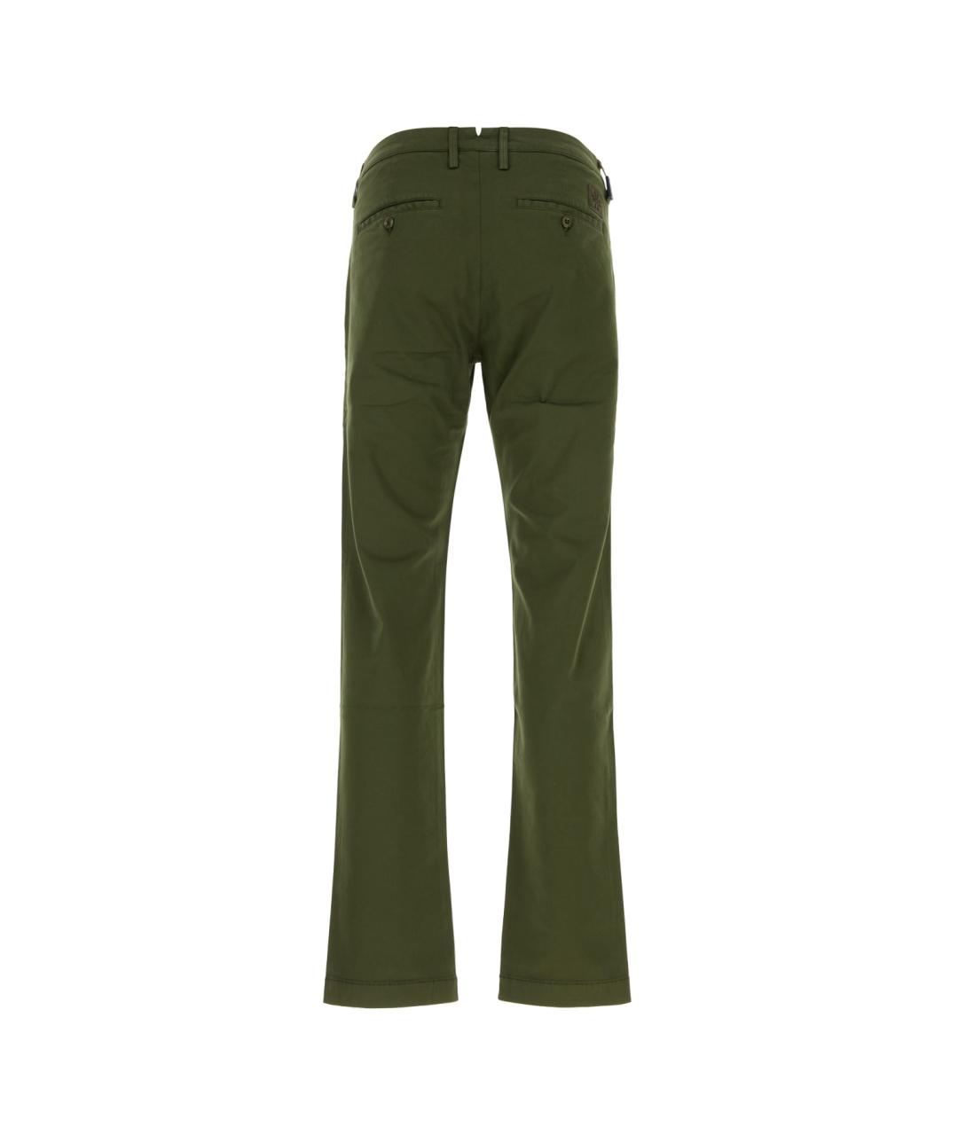 JACOB COHEN Зеленые хлопковые повседневные брюки, фото 2