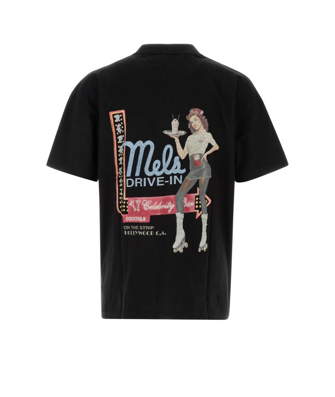 REPRESENT Черная хлопковая футболка, фото 2