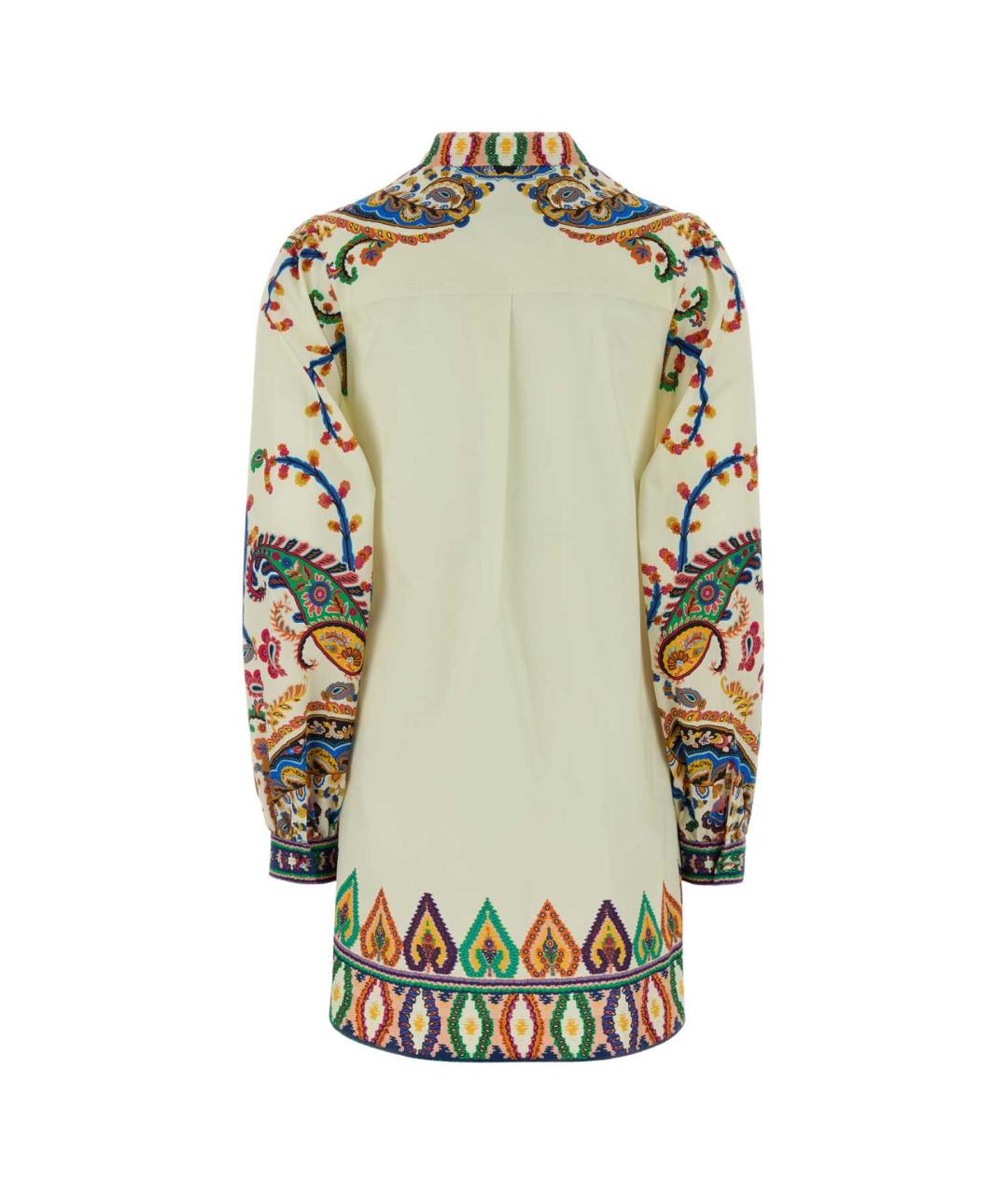 ETRO Желтое хлопковое повседневное платье, фото 2