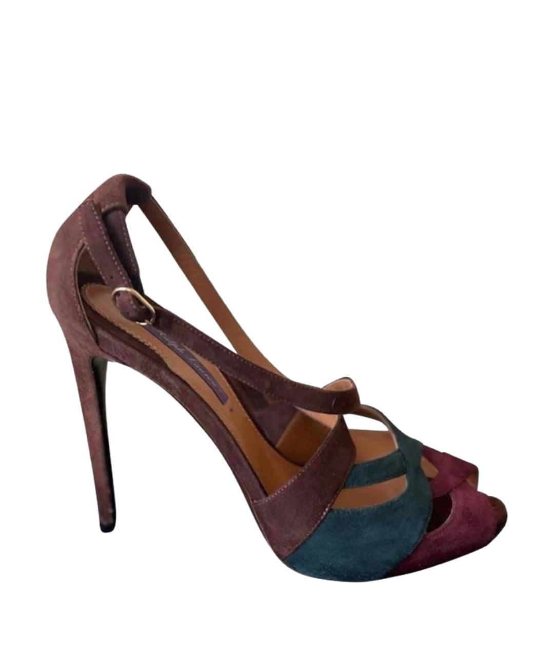 RALPH LAUREN Мульти замшевые босоножки, фото 1