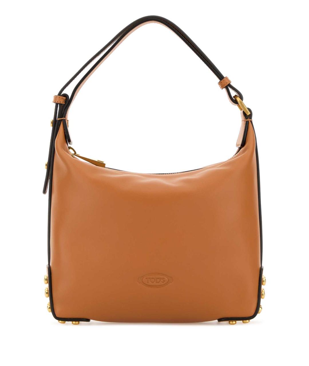 TOD'S Оранжевая кожаная сумка через плечо, фото 1