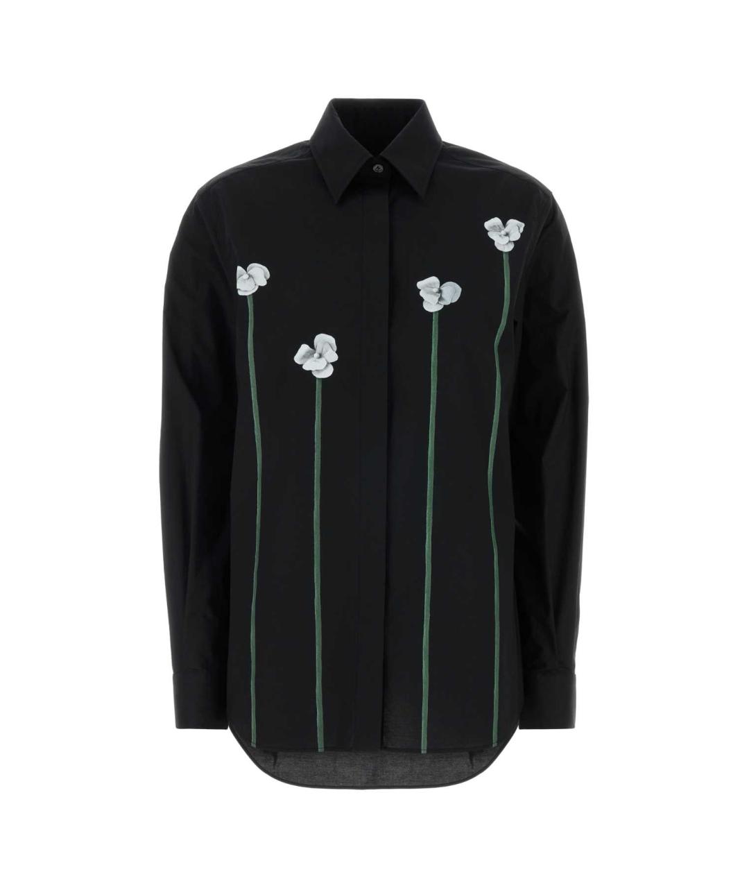 MOSCHINO Черная хлопковая рубашка, фото 1