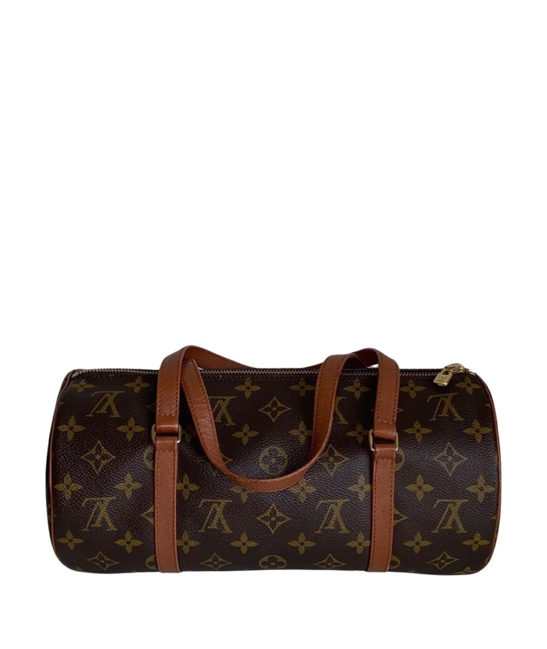 LOUIS VUITTON Коричневая сумка с короткими ручками, фото 1