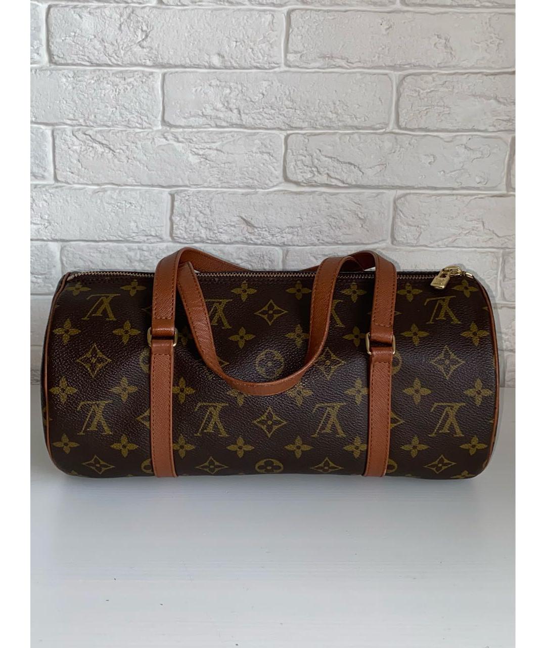 LOUIS VUITTON Коричневая сумка с короткими ручками, фото 9