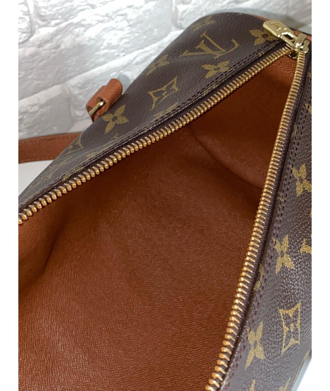 LOUIS VUITTON Коричневая сумка с короткими ручками, фото 7