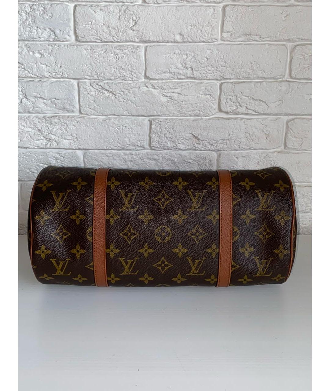 LOUIS VUITTON Коричневая сумка с короткими ручками, фото 6